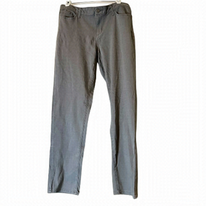 Eddie Bauer Women’s Slim Straight Leg Slightly Curvy Gray Green Jeans Size 8